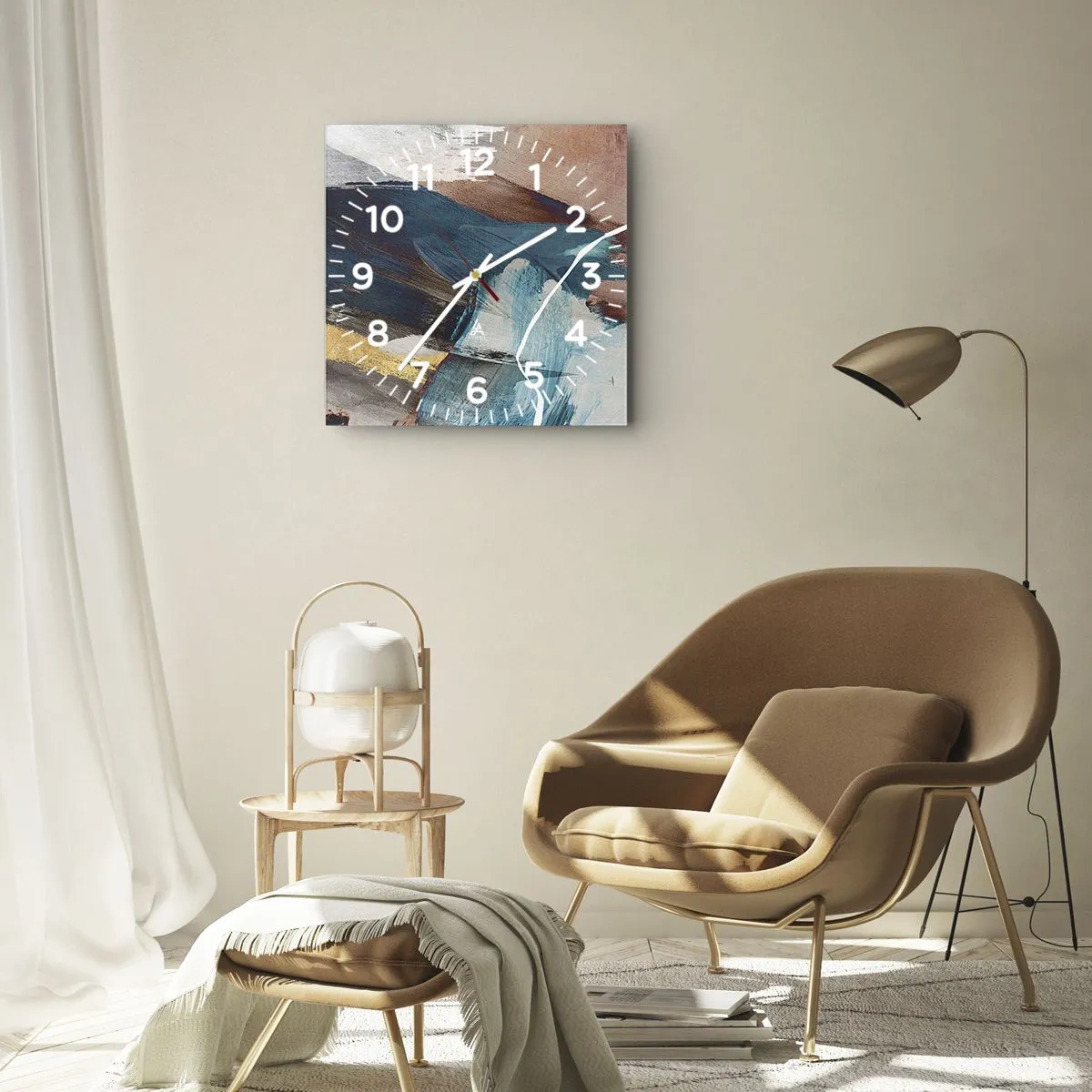 Zegar ścienny - Z rozmachem i energicznie - 30x30 cm