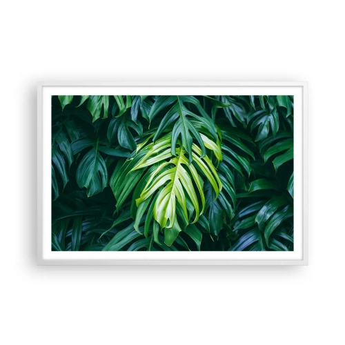 Plakat w białej ramie - Zanurzyć się w świeżości - 91x61 cm