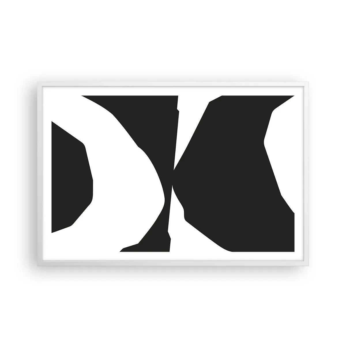 Plakat w białej ramie - Pozytyw -negatyw - 91x61 cm