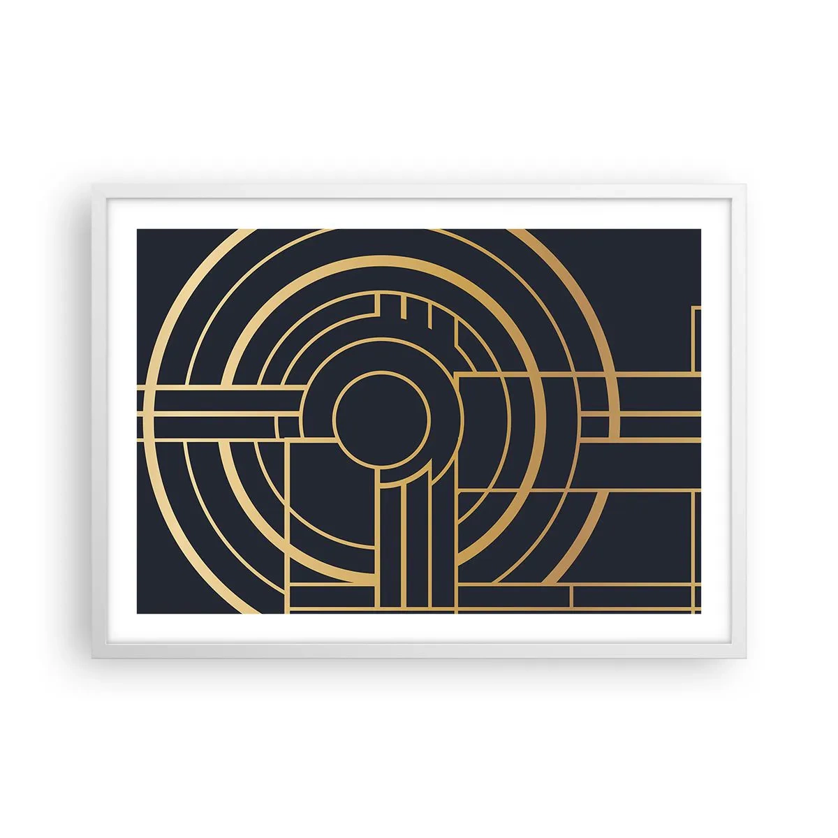 Plakat w białej ramie - Obroty rzeczy - 70x50 cm