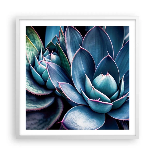 Plakat w białej ramie - Witalna siła - 60x60 cm