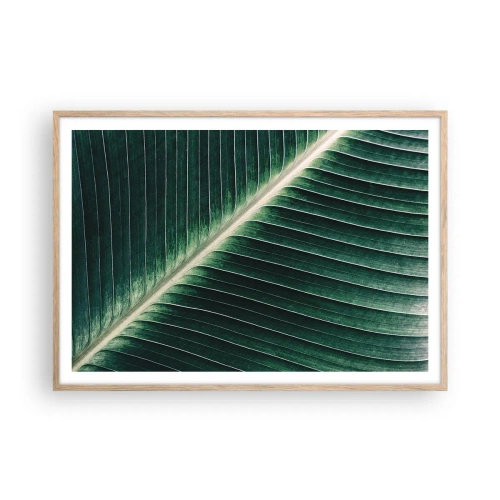 Plakat w ramie jasny dąb - Rytm natury - 100x70 cm