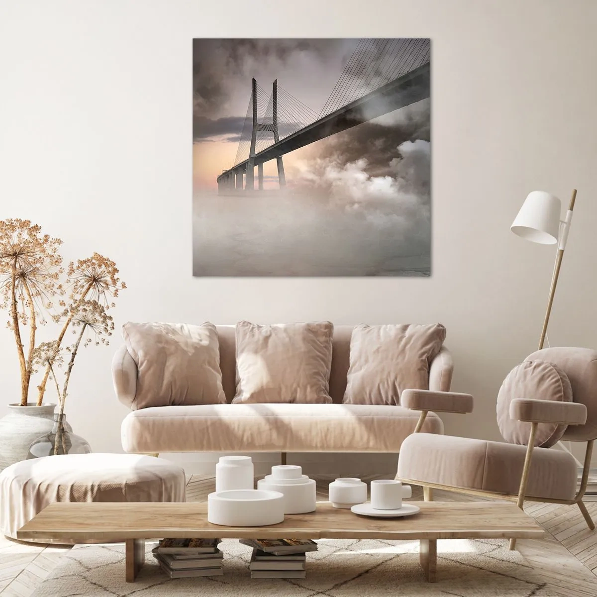 Obraz na płótnie - Nad rzeką, której nie ma - 60x60 cm