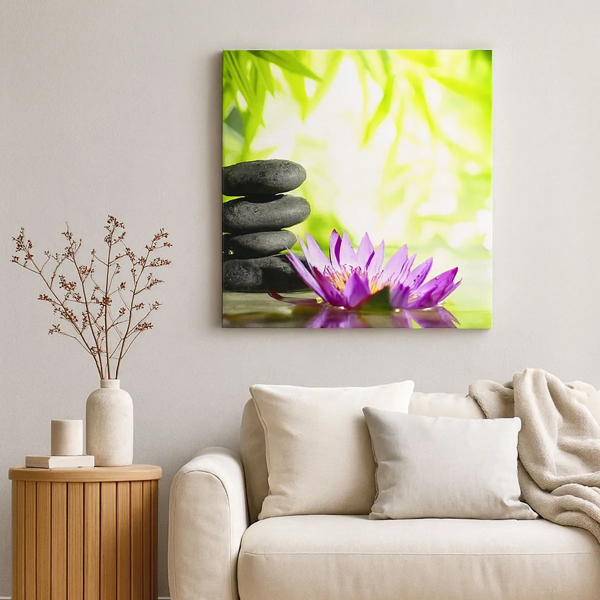 Obraz na płótnie - W bambusowym chruśniaku - 30x30 cm