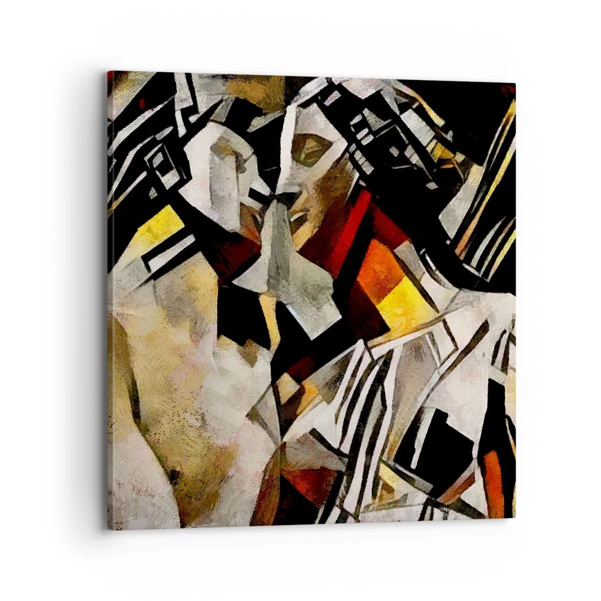 Obraz na płótnie - Posągowy pocałunek - 70x70 cm