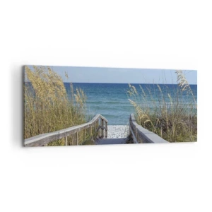 Obraz na płótnie - W słońcu, na wietrze - 100x40 cm
