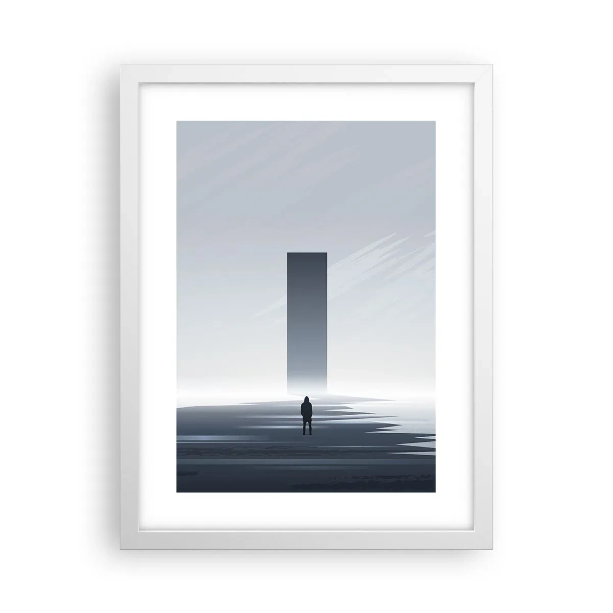 Plakat w białej ramie - Szansa czy zagrożenie? - 30x40 cm