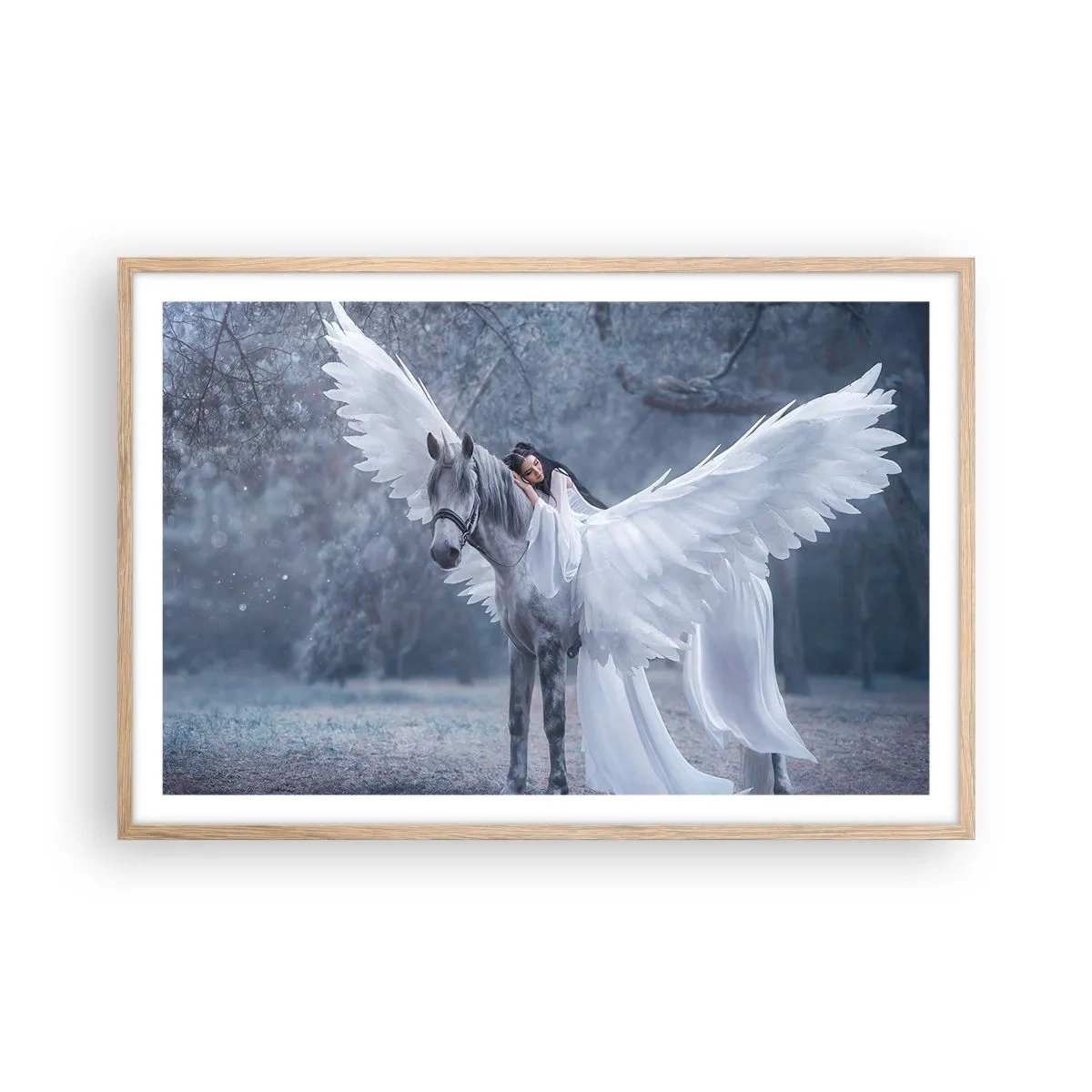 Plakat w ramie jasny dąb - Natchniona chwila - 91x61 cm