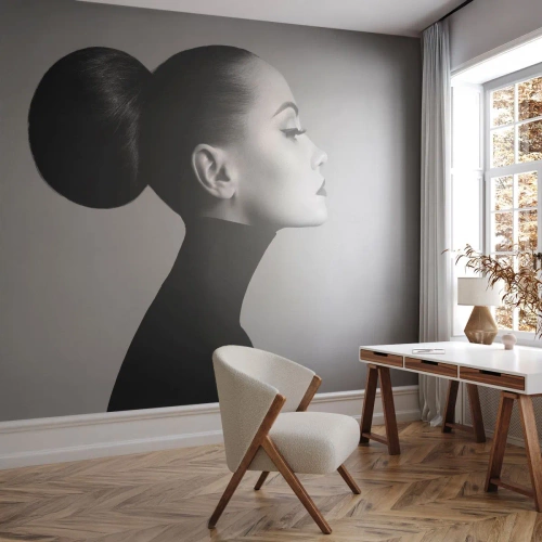 Fototapeta Premium Sand - Współczesna Nefretete - Kobieta, Fryzura, Modelka - 150x105 cm