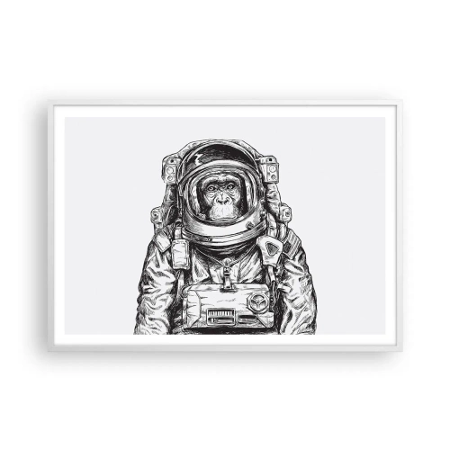 Plakat w białej ramie - Alternatywna ewolucja - 100x70 cm