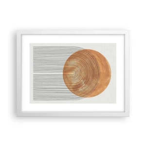 Plakat w białej ramie - Kompozycja słoneczna - 40x30 cm