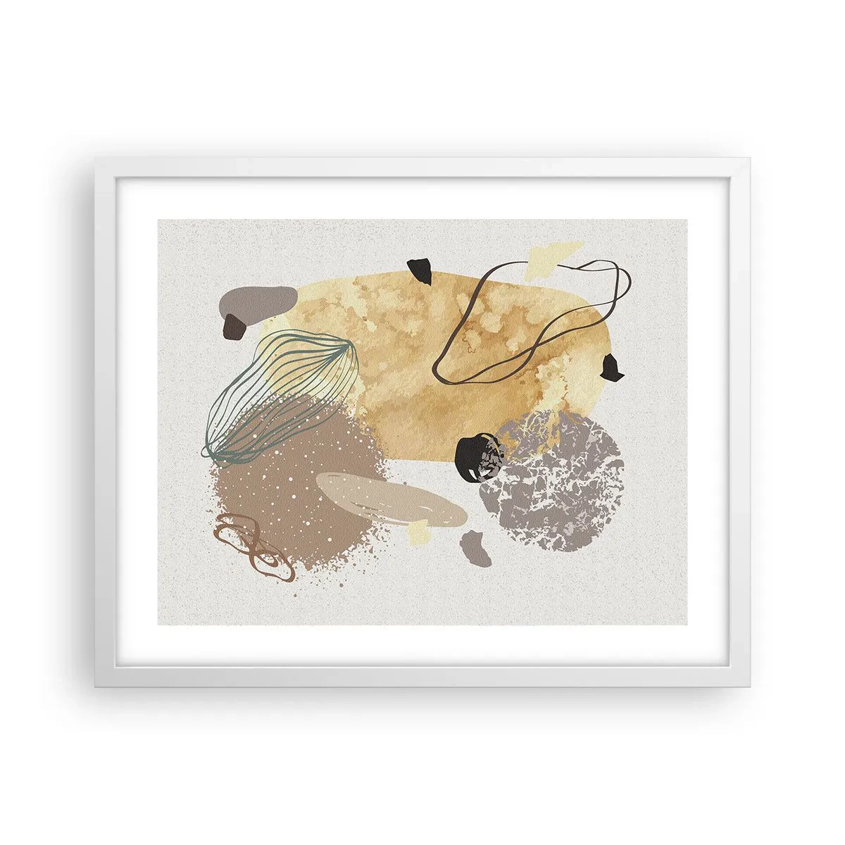 Plakat w białej ramie - Plumkologia stosowana - 50x40 cm