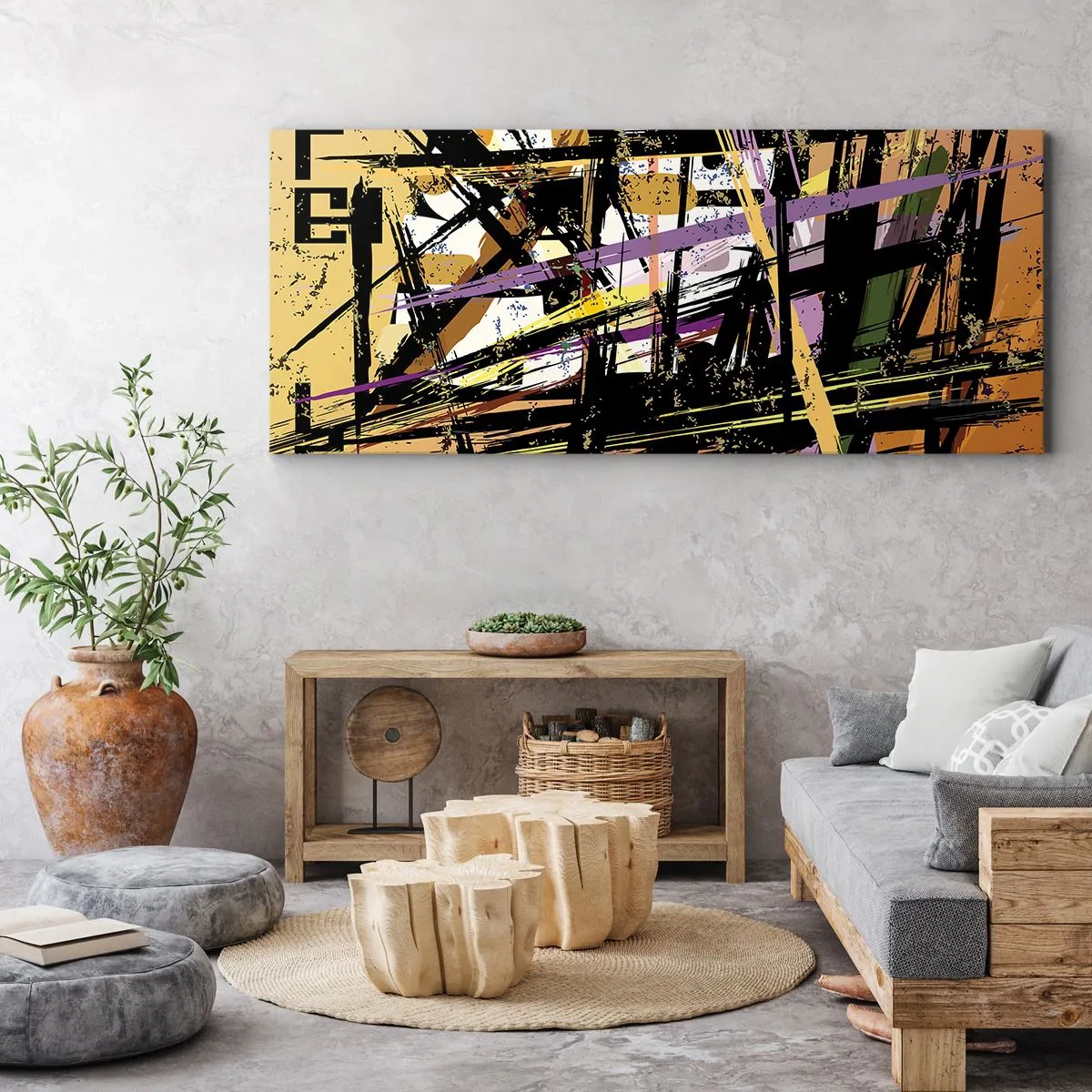 Obraz na płótnie - Ostre cięcie - 90x30 cm
