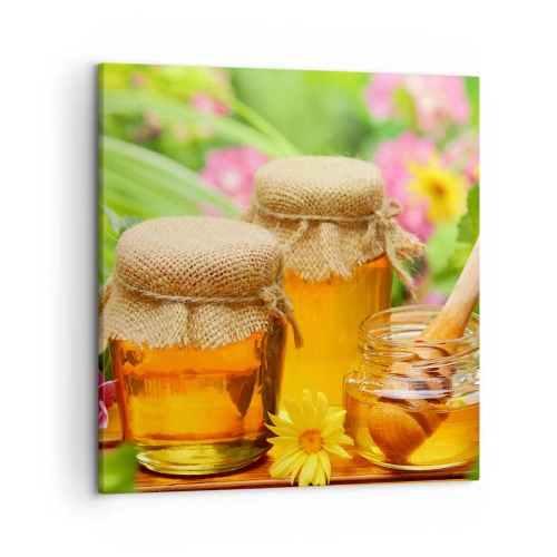 Obraz na płótnie - Słodko i kwiatowo - 50x50 cm