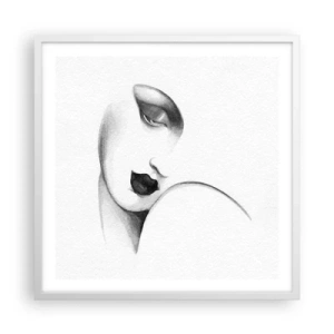 Plakat w białej ramie - W stylu Łempickiej - 60x60 cm