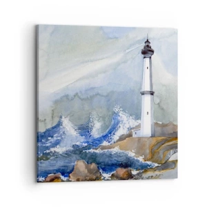 Obraz na płótnie - Przeciwko ciemności i nawałnicy - 70x70 cm