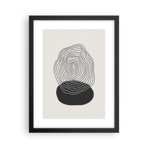 Plakat w czarnej ramie - Trwanie i drganie - 30x40 cm