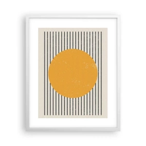 Plakat w białej ramie - Siła prostoty - 40x50 cm