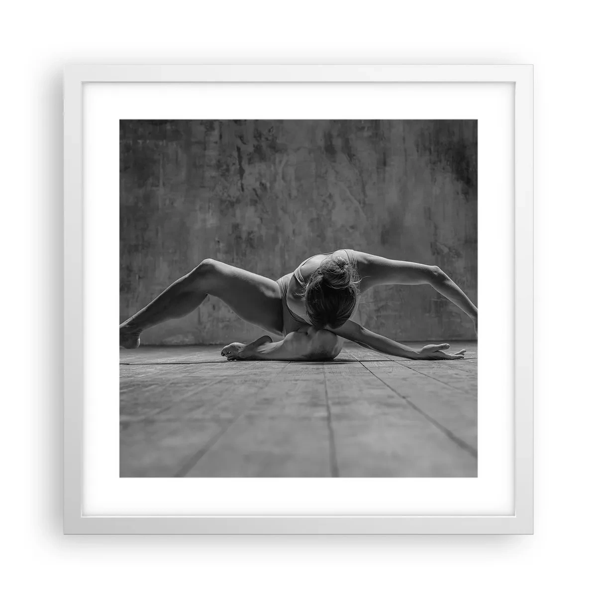 Plakat w białej ramie - Symetria odnaleziona - 40x40 cm