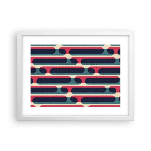 Plakat w białej ramie - W głąb i do przodu - 40x30 cm