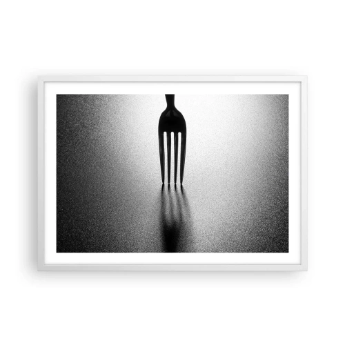Plakat w białej ramie - Światło i cień - 70x50 cm