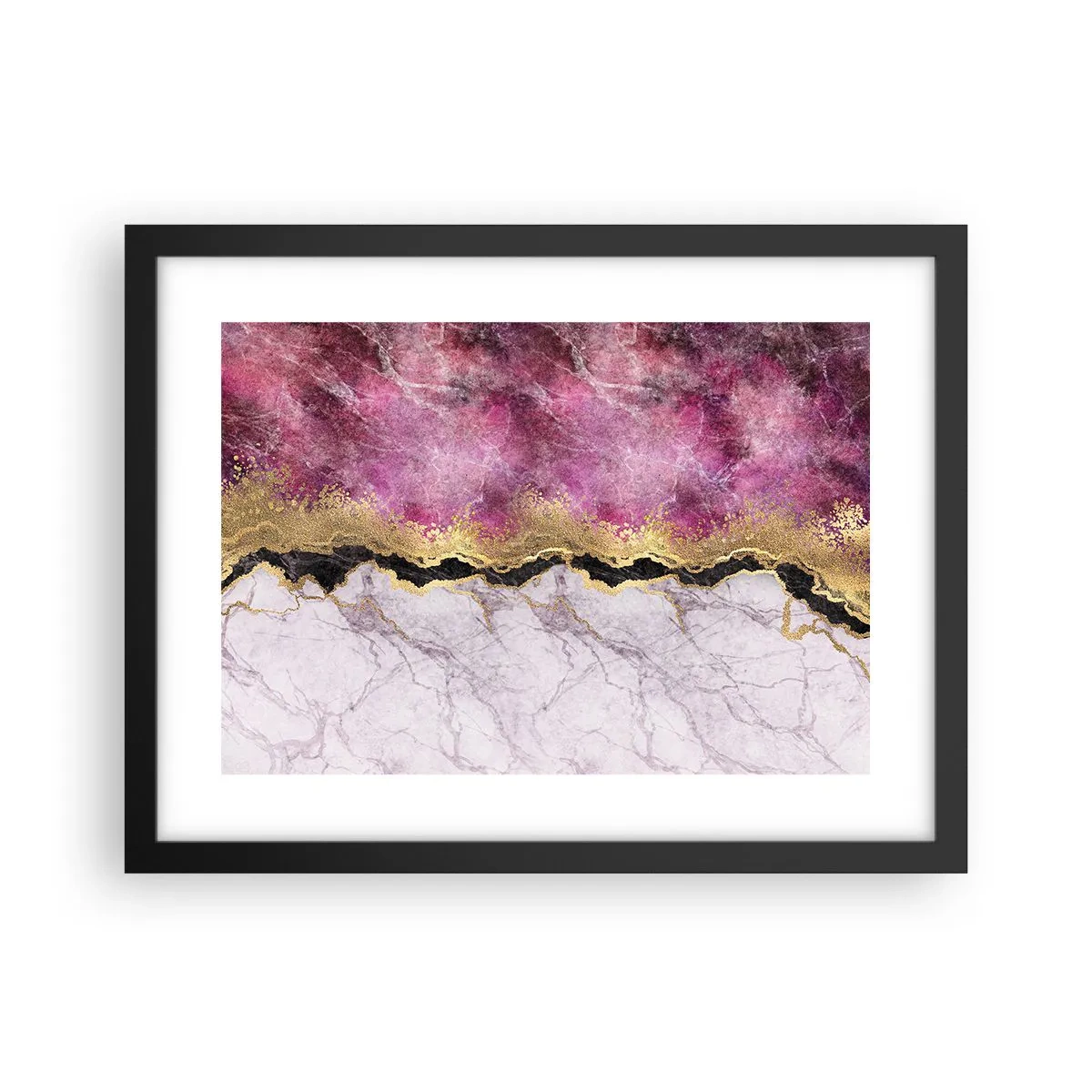 Plakat w czarnej ramie - Na granicy - 40x30 cm