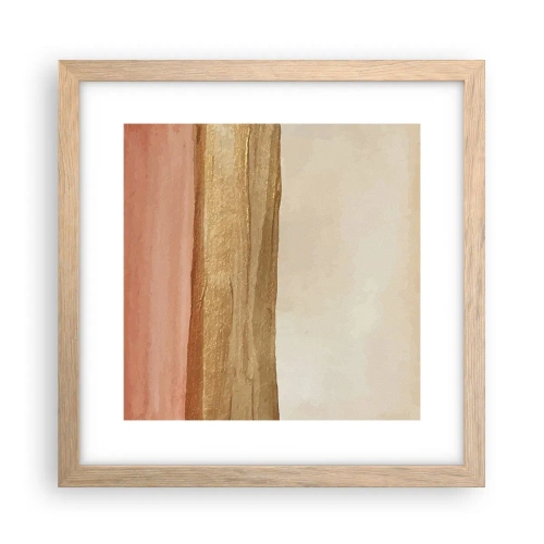 Plakat w ramie jasny dąb - Kompozycja wertykalna - 30x30 cm