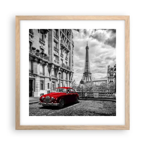 Plakat w ramie jasny dąb - Drapieżnik w mieście - 40x40 cm