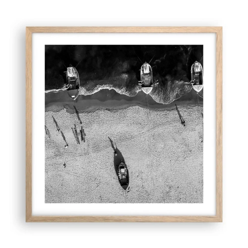 Plakat w ramie jasny dąb - Jeszcze na brzegu… - 50x50 cm