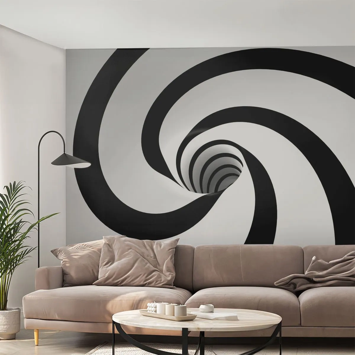 Fototapeta Premium Canvas - Poddać się wirowi? - Abstrakcja, 3D, Wir - 250x175 cm