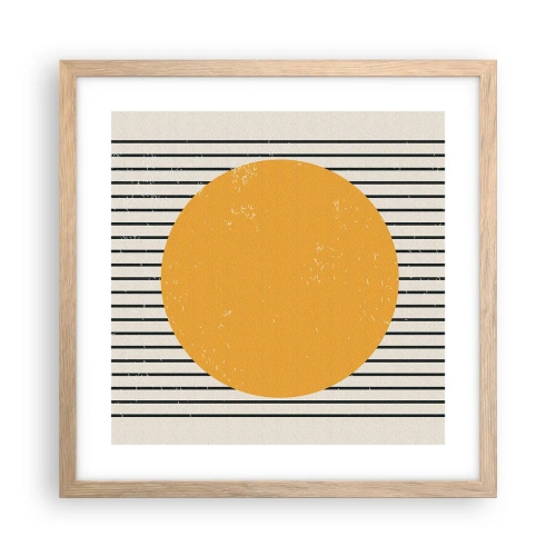 Plakat w ramie jasny dąb - Siła prostoty - 40x40 cm