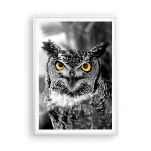 Plakat w białej ramie - Nic się nie ukryje - 70x100 cm