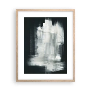Plakat w ramie jasny dąb - Utkane z pionu i poziomu - 40x50 cm