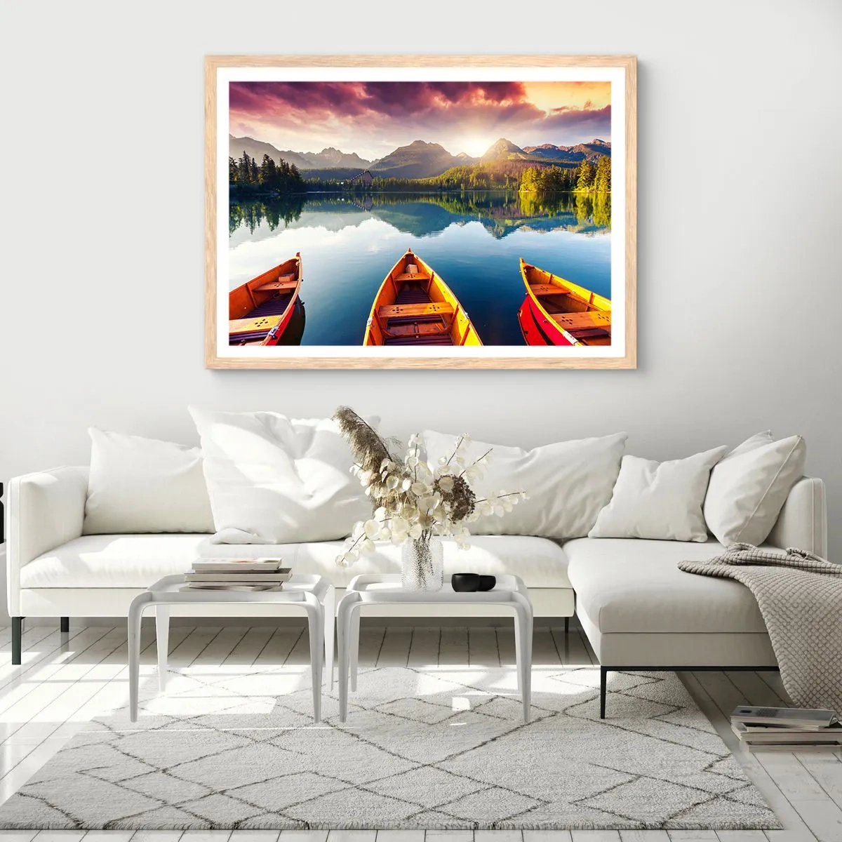 Plakat w ramie jasny dąb - Nic przeciw naturze - 50x40 cm