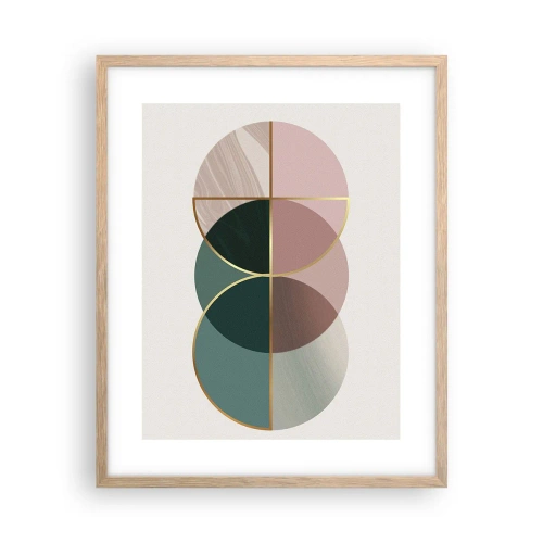 Plakat w ramie jasny dąb - Koło za kołem… - 40x50 cm