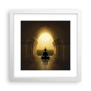 Plakat w białej ramie - Pełna harmonia - 30x30 cm