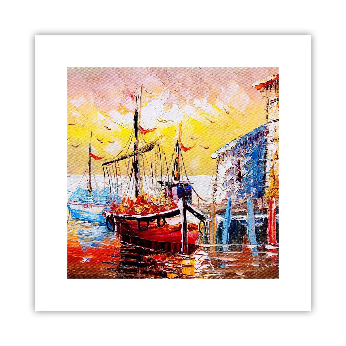 Plakat - Szczęśliwy powrót - 30x30 cm