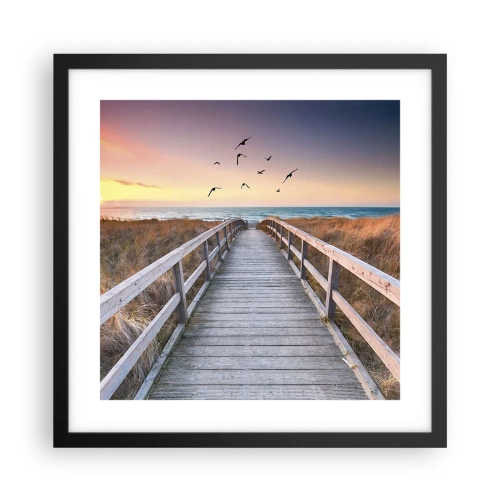 Plakat w czarnej ramie - Przestrzeń wzlotów - 40x40 cm