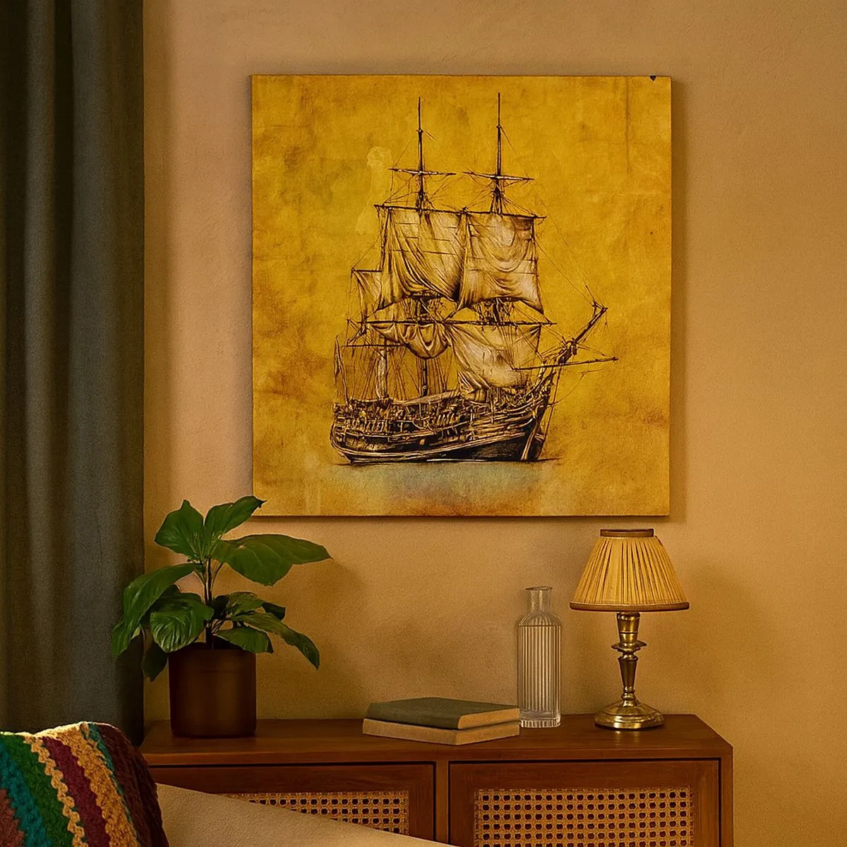 Obraz na płótnie - Kierunek Tortuga! - 30x30 cm