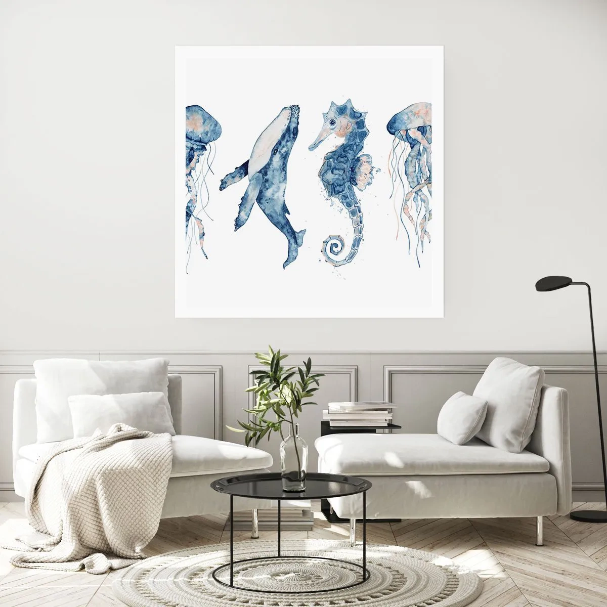 Plakat - Morskie dziwy - 60x60 cm