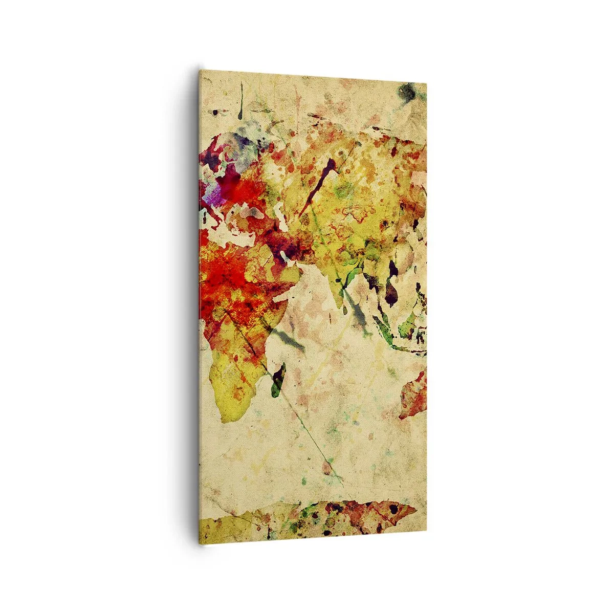 Obraz na płótnie - Życie jak barwny papier mapy - 65x120 cm