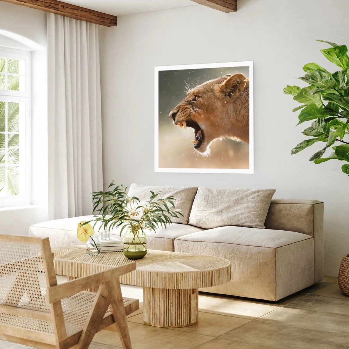 Plakat - Spróbuj nie posłuchać - 60x60 cm
