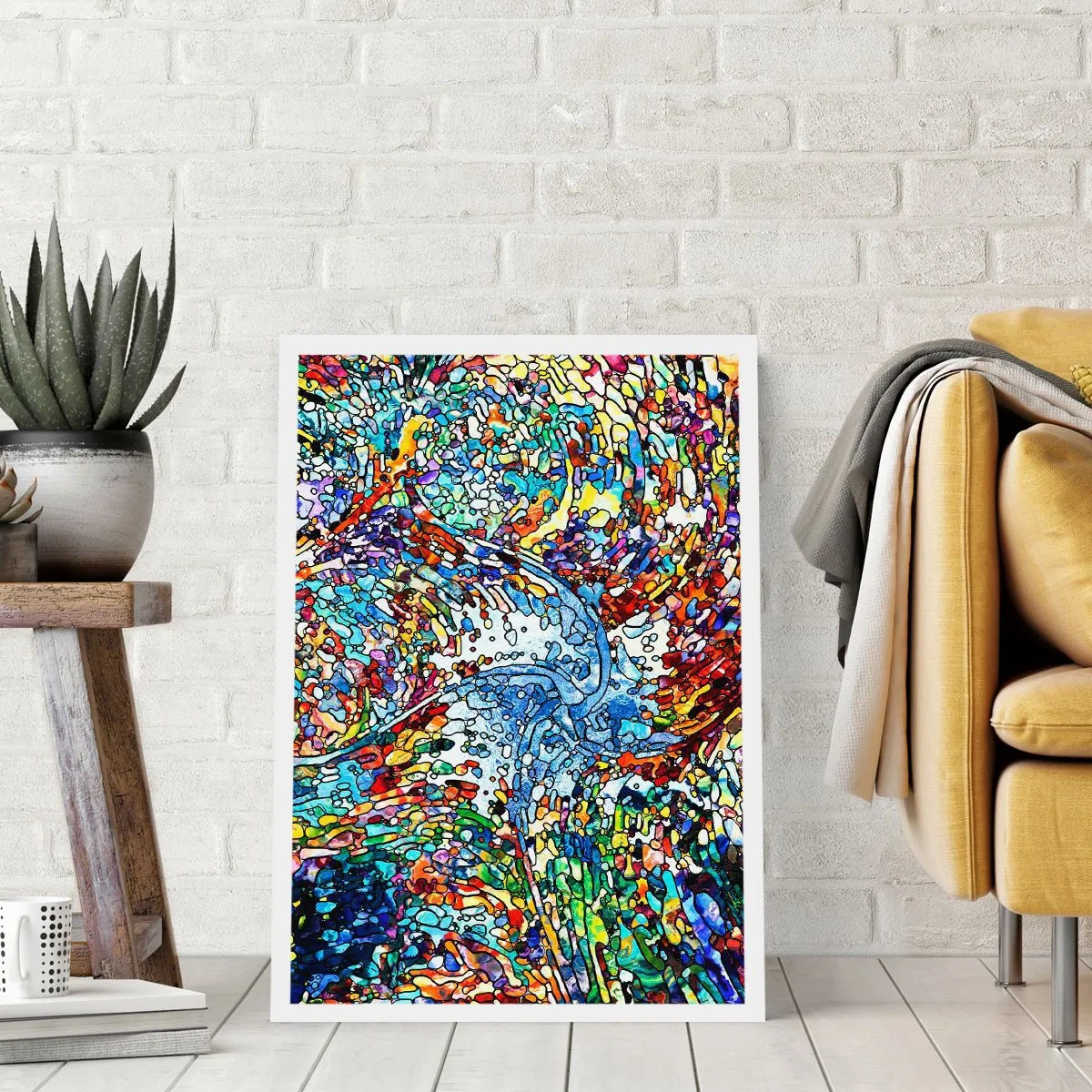 Plakat - Witraż kroplisty - 70x100 cm