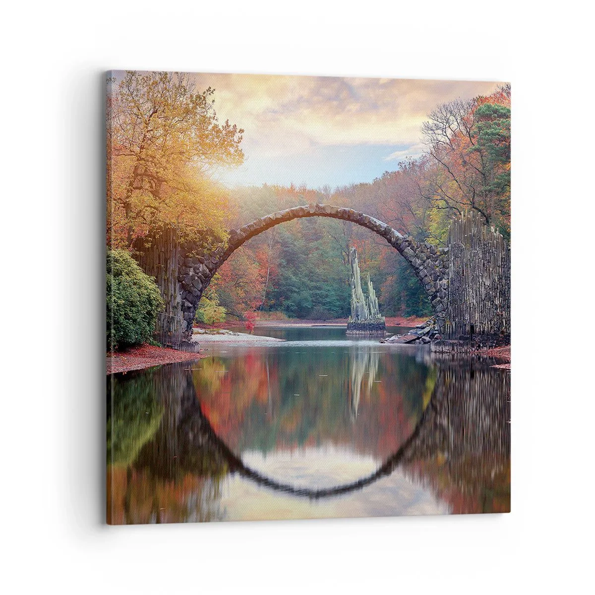 Obraz na płótnie - Po drugiej stronie lustra - 70x70 cm