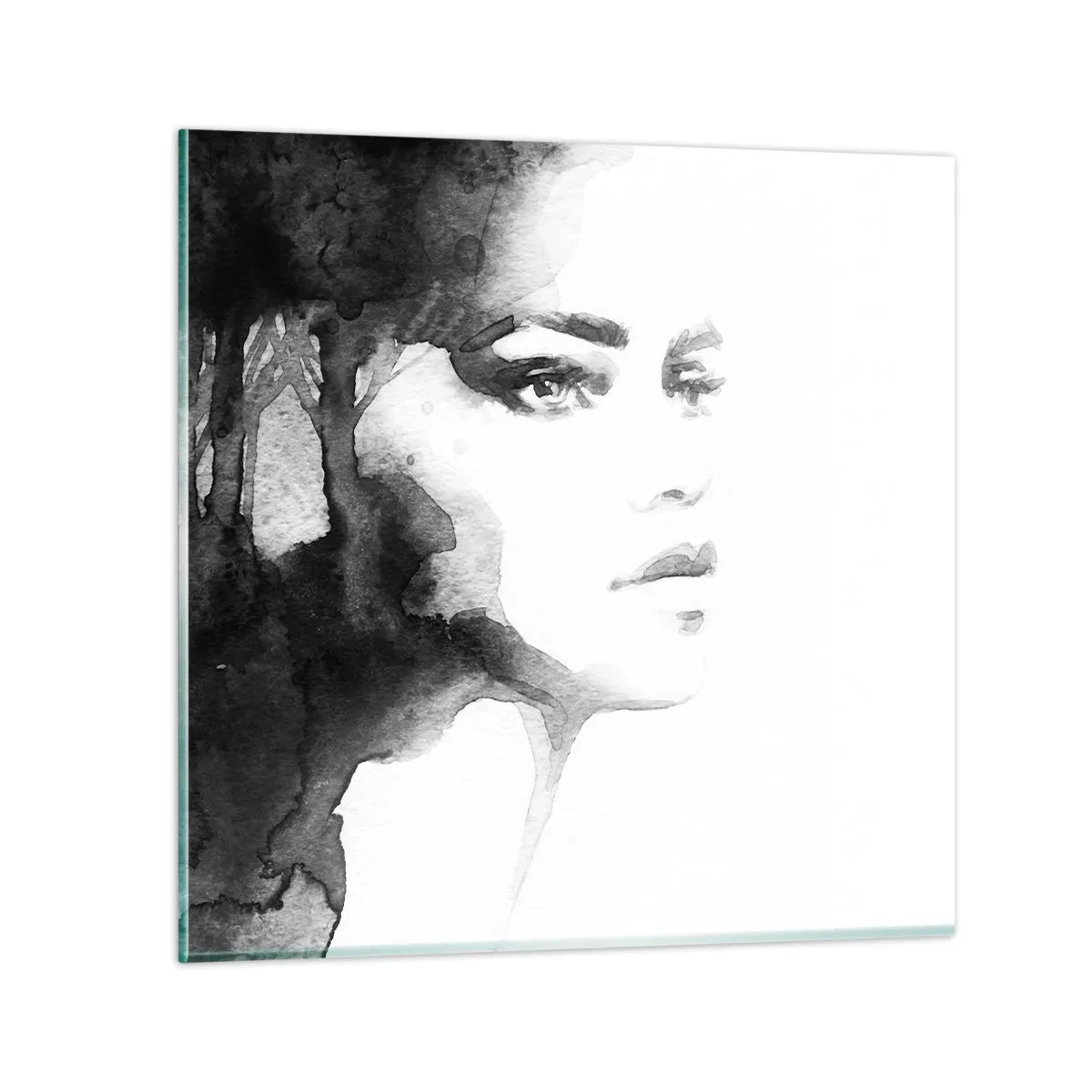 Obraz na szkle - Stworzona z tajemnicy i mgły - 40x40 cm