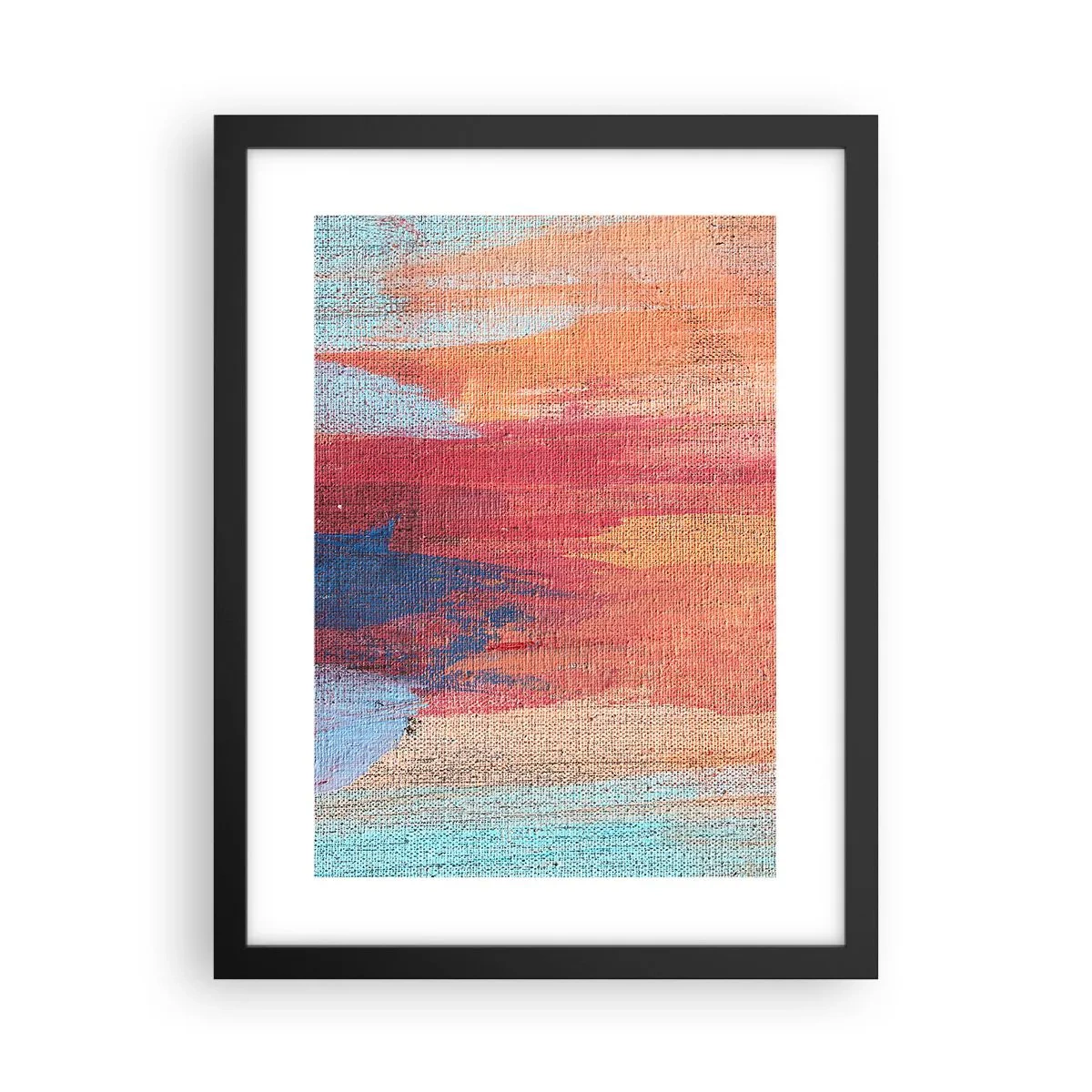 Plakat w czarnej ramie - Spłynąć tęczą - 30x40 cm