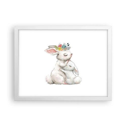 Plakat w białej ramie - Nie ma jak u mamy - 40x30 cm