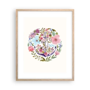 Plakat w ramie jasny dąb - Dobry sen żeglarza - 40x50 cm