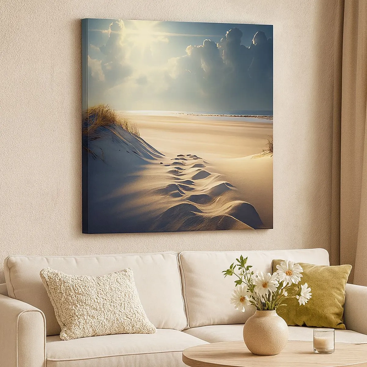 Obraz na płótnie - Kojący pejzaż - 30x30 cm