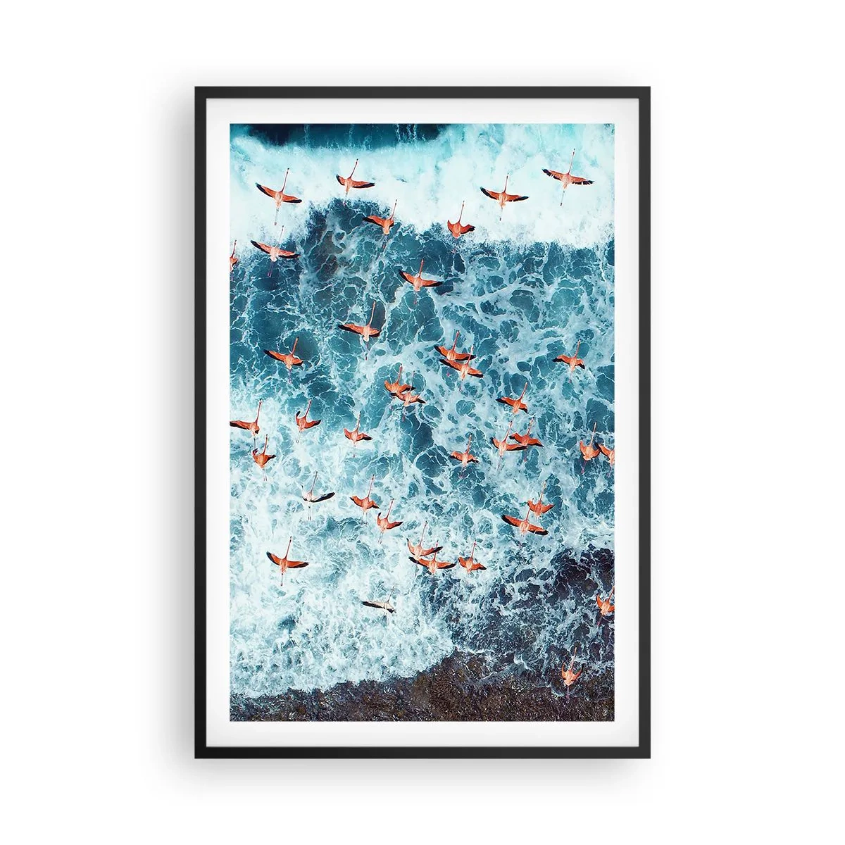 Plakat w czarnej ramie - Nadmorska parada - 61x91 cm